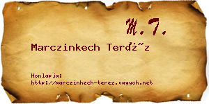 Marczinkech Teréz névjegykártya
